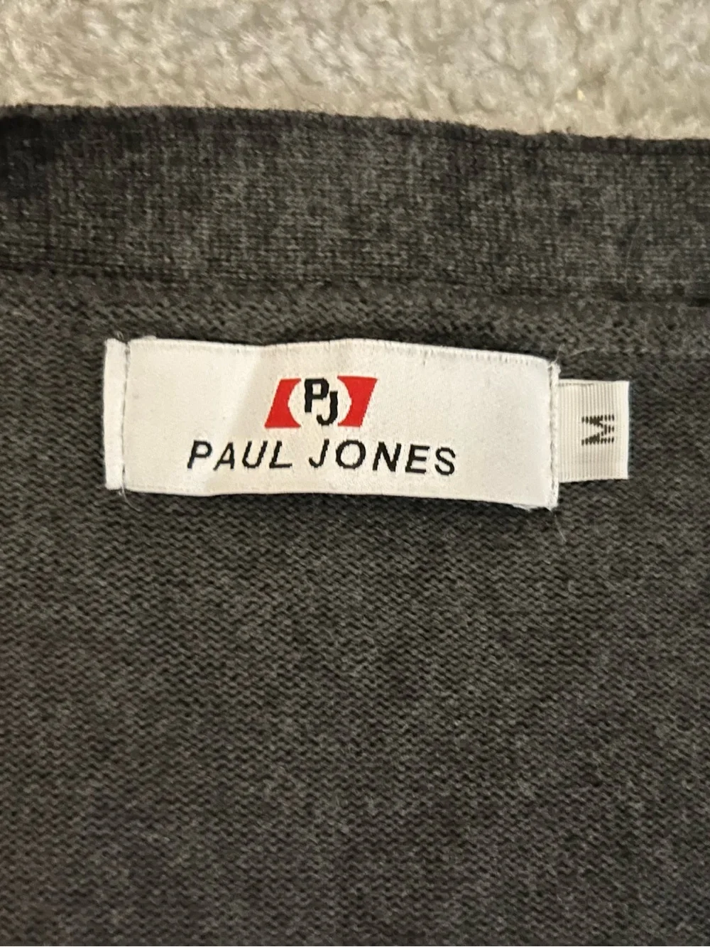 Men's Black V-Neck Button-Front Cardigan Sweater